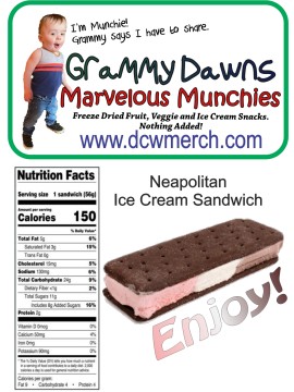 Neapolitan Ice Cream Sandwich 