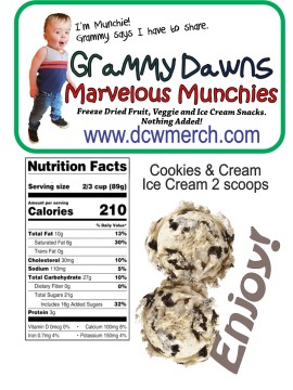 Cookies & Cream Ice Cream 2 scoops