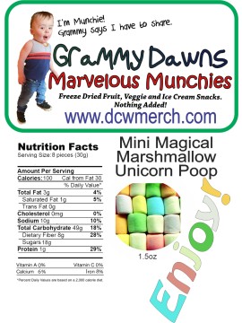 Mini Magical Marshmallow Unicorn Poop 